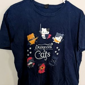 Dungeons and Cats oversized tee
